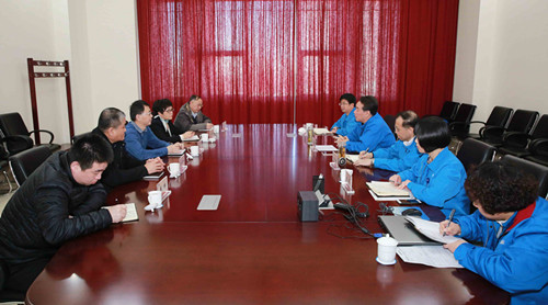 杨统海副厅长在市审计局领导陪同下到济南二机床调研